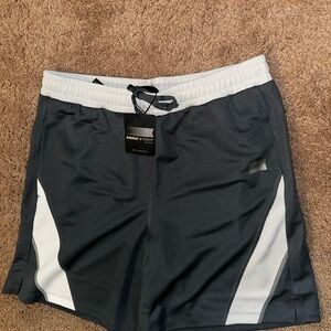Savage X Fenty Men's Charcoal and White Athletic Shorts
